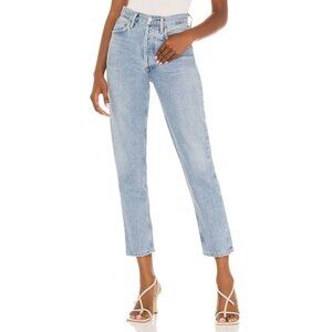 AGOLDE Fen Jeans Tapered Relaxed Straight Leg Jean Dimension Light Blue 24